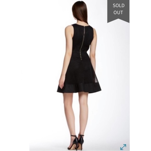 Romeo & Juliet Couture Black Mesh Fit & Flare Sleeveless Dress - Picture 9 of 9